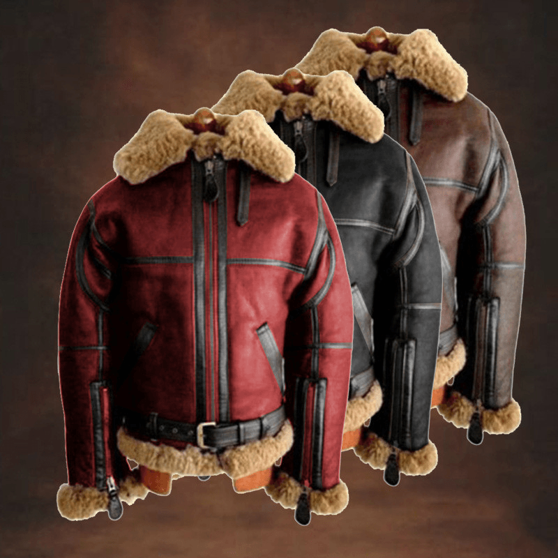 Leather Clothing Lambskin Fur Men'S Coat Jacket Men'S Leather Clothing - MRSLM