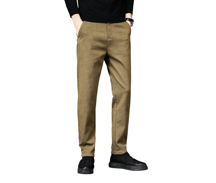 Men'S Slim Straight Autumn and Winter Men'S Casual Pants - MRSLM