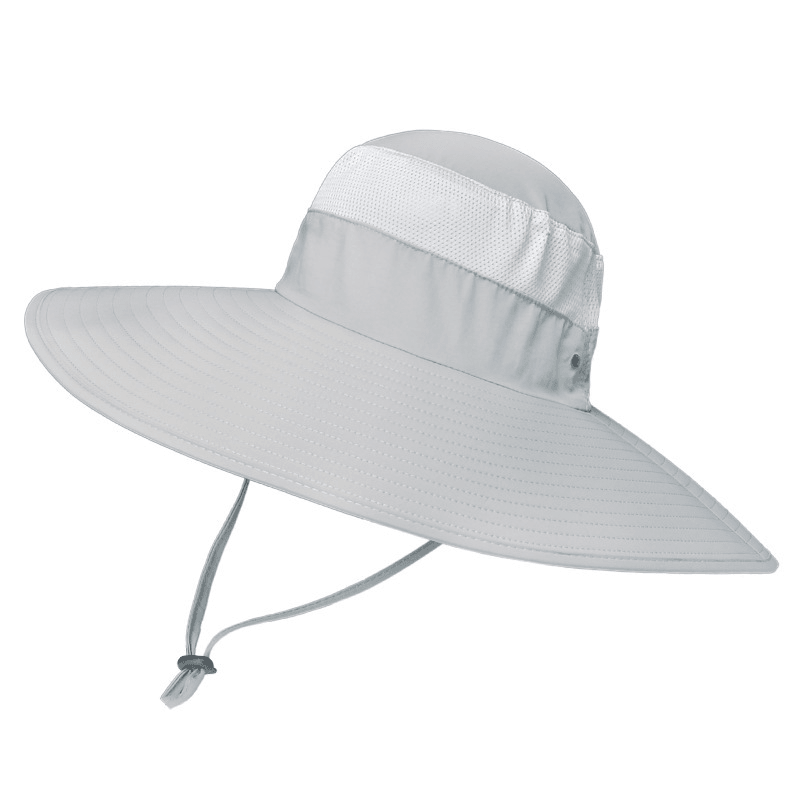 Enlarged Brim Men'S Fisherman Hat Waterproof Outdoor Sun Hat Sunscreen Mountaineering Hat - MRSLM