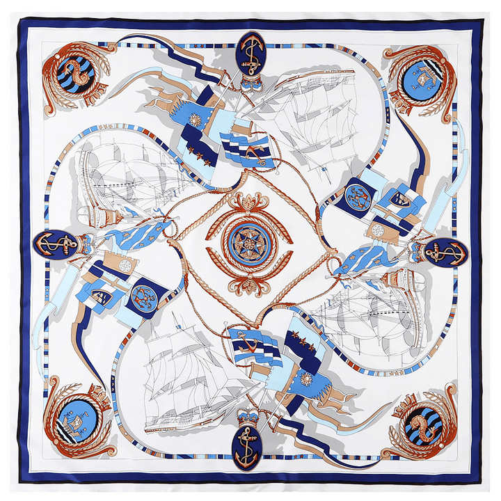 Nautical Map Ladies Twill Scarf - MRSLM