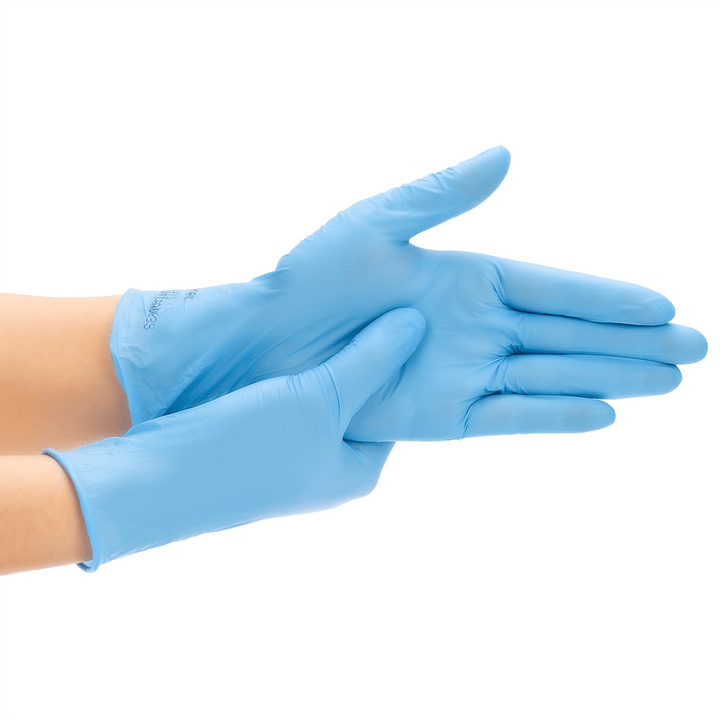 Ipree® 100 Pcs Nitrile Disposable Gloves Powder Free Rubber Latex Free Sterile Gloves for Picnic Food Hygiene House Cleaning - MRSLM