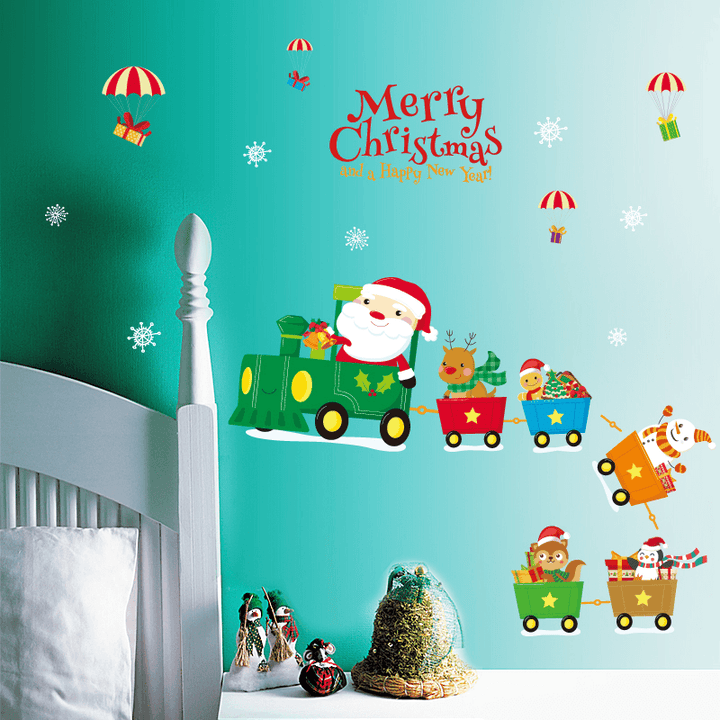 Miico SK6037 Christmas Decoration for Cartoon Wall Sticker PVC Removable Christmas Party - MRSLM