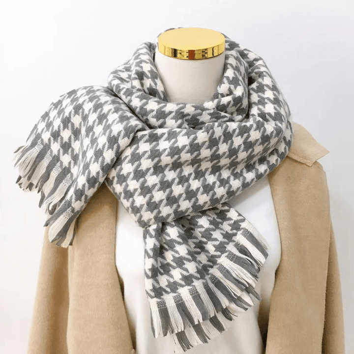 Imitated Wool All-Match Double-Sided Autumn and Winter Thickened Warm Scarf - MRSLM