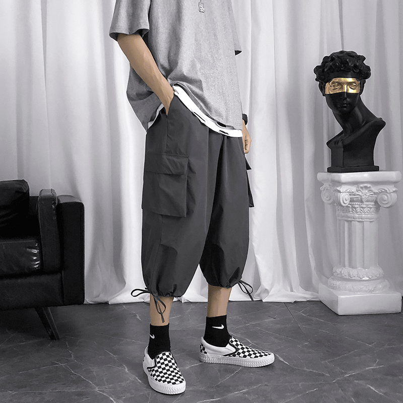 Cropped Pants Men'S Summer Thin Overalls Korean Version - MRSLM