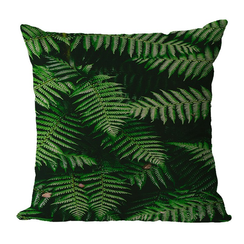 Tropical Plant Flax Pillowcase Hot Selling Car Cushion Home Sofa Cushion - MRSLM