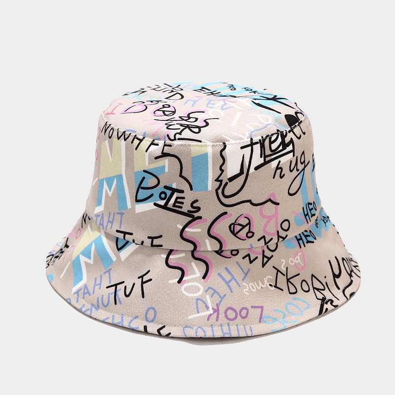 Creative Graffiti Alphabet Fisherman Hat - MRSLM