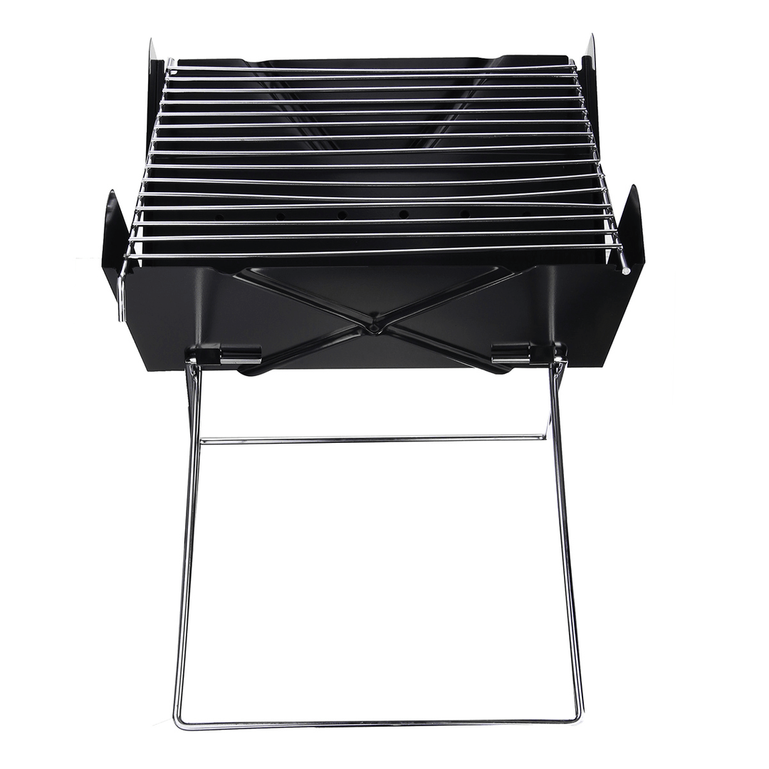 Outdoor Portable Folding BBQ Grill Barbecue Garden Camping Cooking Stainless Charcoal Carbon Oven - MRSLM