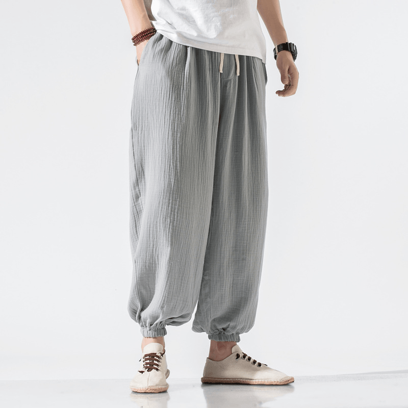 Thin Pants plus Size Casual Pants Harem Pants Wide Leg Pants Men - MRSLM