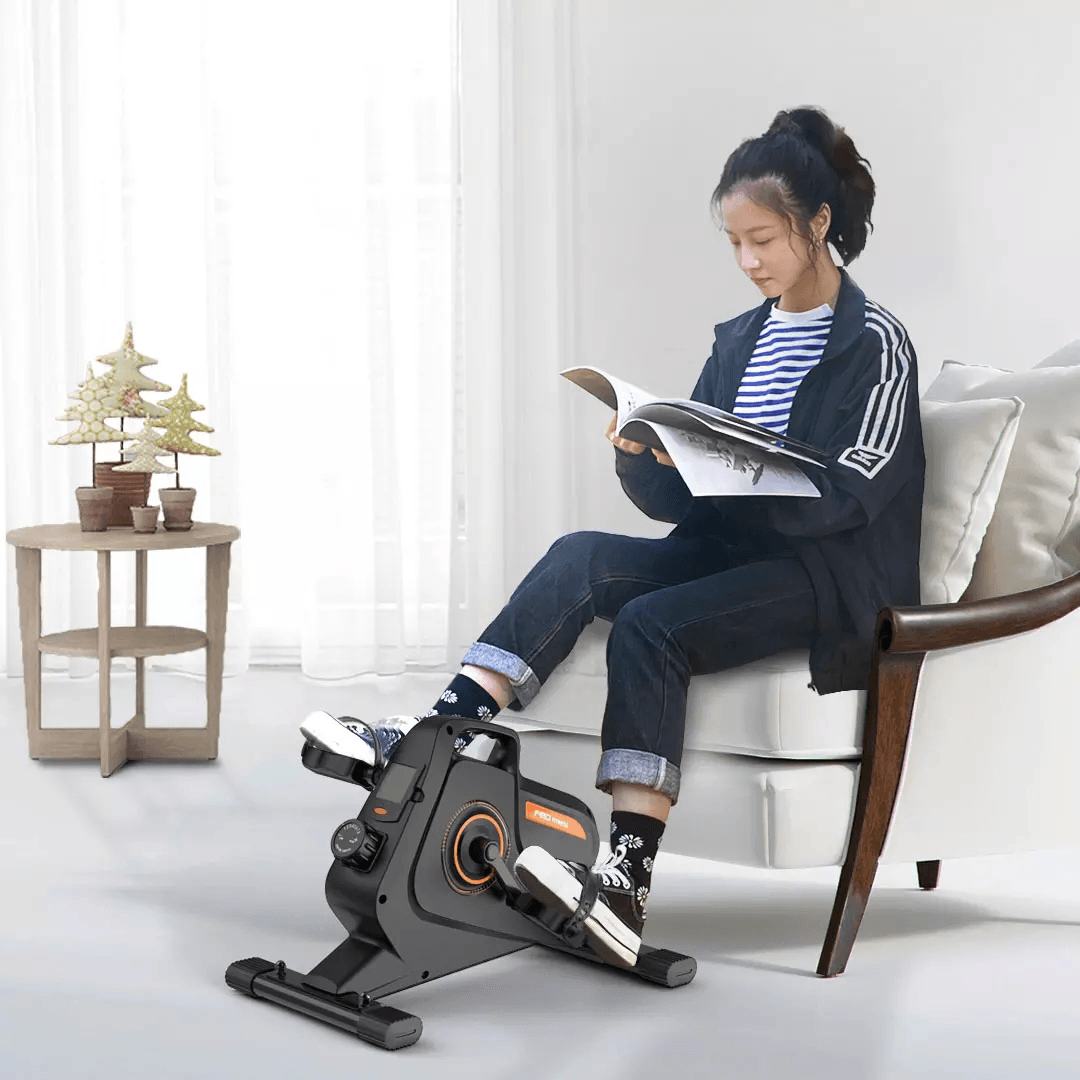 FED Mini Exercise Bike Magnetic Control Pedal 8 Modes Adjustable Stepper Ultra-Quiet Slimming Fitness Equipment - MRSLM