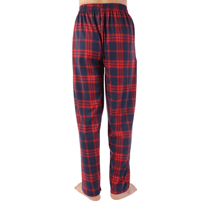 Men'S Check Cotton Sleep Bottoms - MRSLM