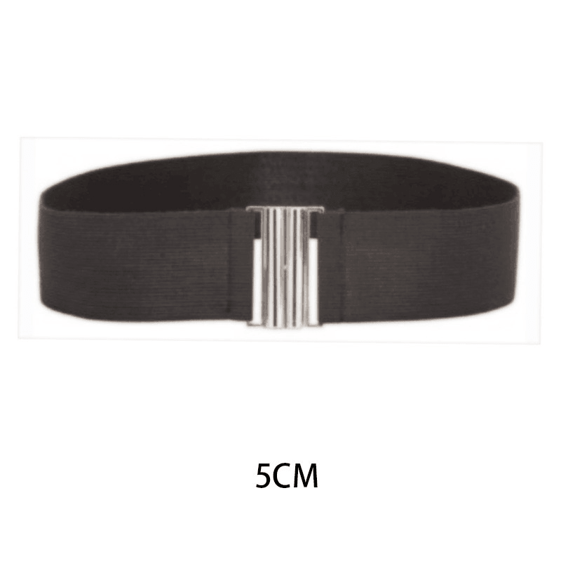 Women'S Elastic Waistband Fashion Elastic Wide Belt - MRSLM