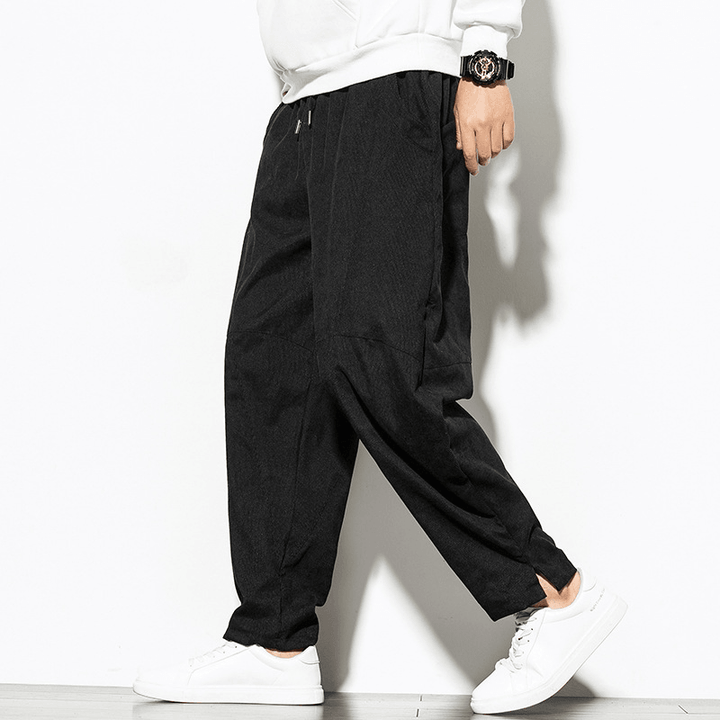 Oversized Corduroy Wide-Leg Pants - MRSLM