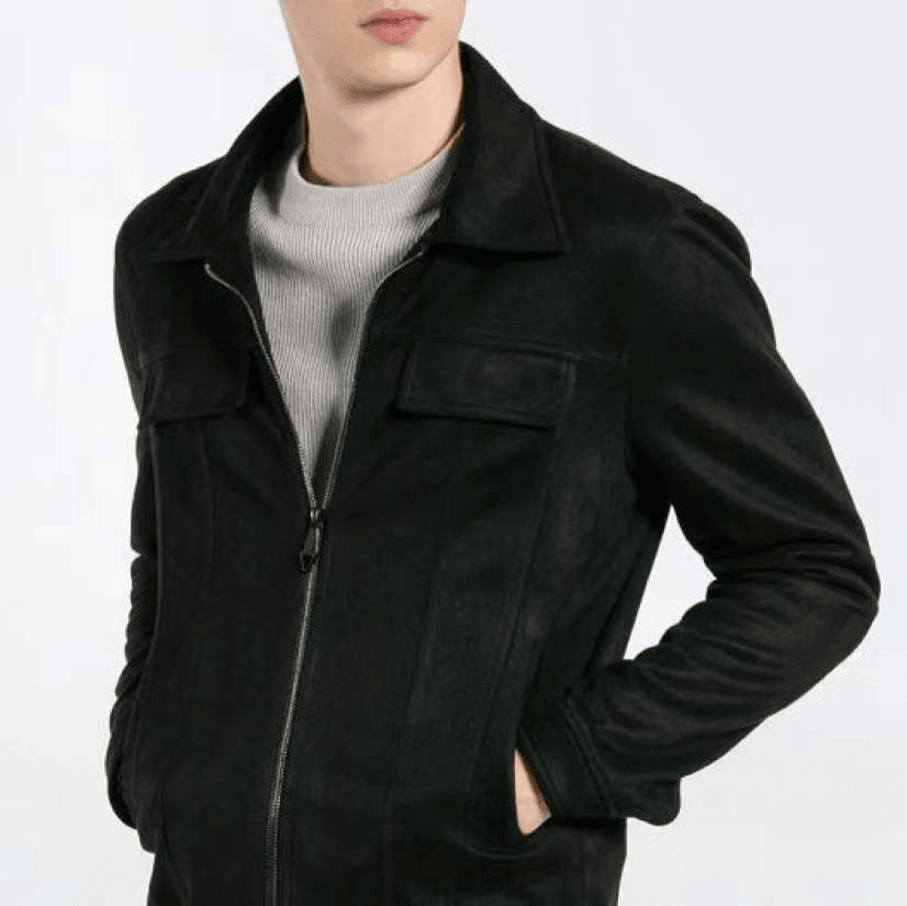 New Suede Jacket Lapel Men'S Workwear Coat - MRSLM