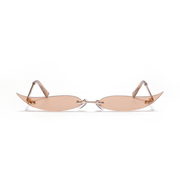 rimless pointed cat-eye sunglasses, view 10 - MRSLM