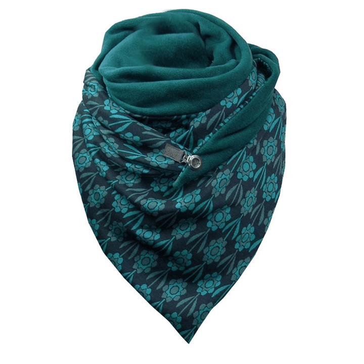 Padded Warm Shawl Printed Bib Scarf - MRSLM