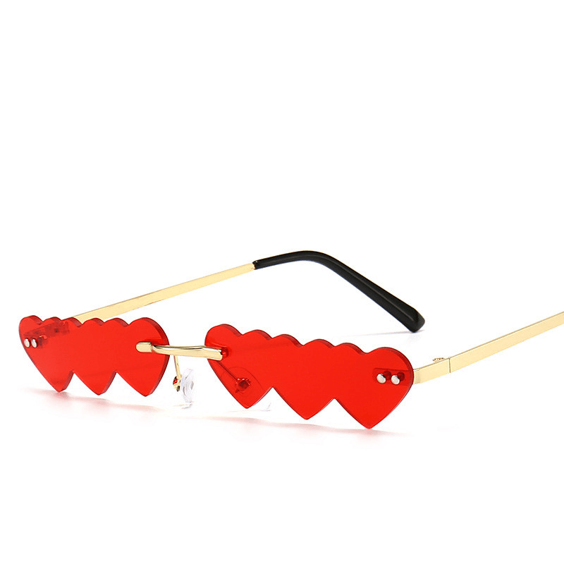 Women's metal rimless sunglasses - MRSLM