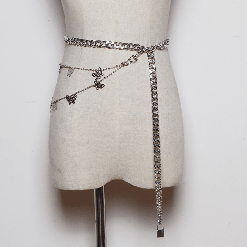 butterfly punk waist chain, view 2 - MRSLM