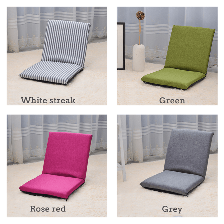 Adjustable 6-Position Folding Lazy Sofa Chair Floor Chair Seat Cushion Multiangle Home - MRSLM