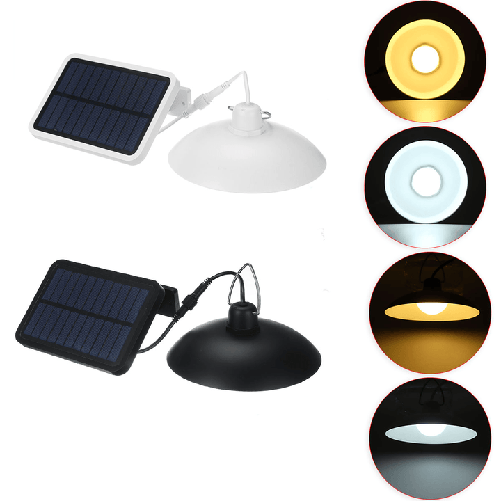 260 Lumen Solar Pendant Light Outdoor Indoor Solar Lamp with Line Warm White/White Lighting for Camping Garden Yard - MRSLM