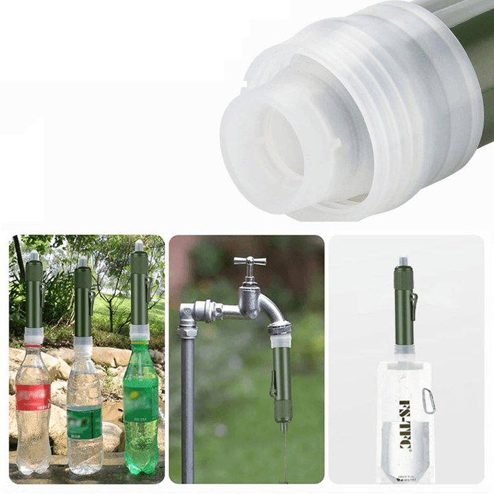 IPREE 70G 3000L Outdoor Portable Water Filter Straw Water Filtration Purifier System for Emergency Camping Survival Tool - MRSLM