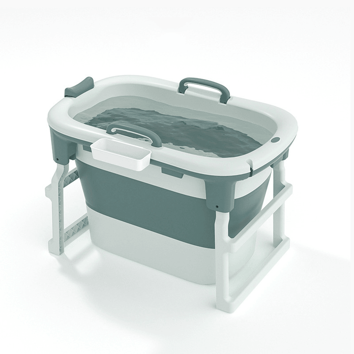Xiaoshutong 8827 103CM Portable Folding Adult Bathtub Surround Lock Temperature with Heightened Barrel Design Saving Space for Bathroom - MRSLM