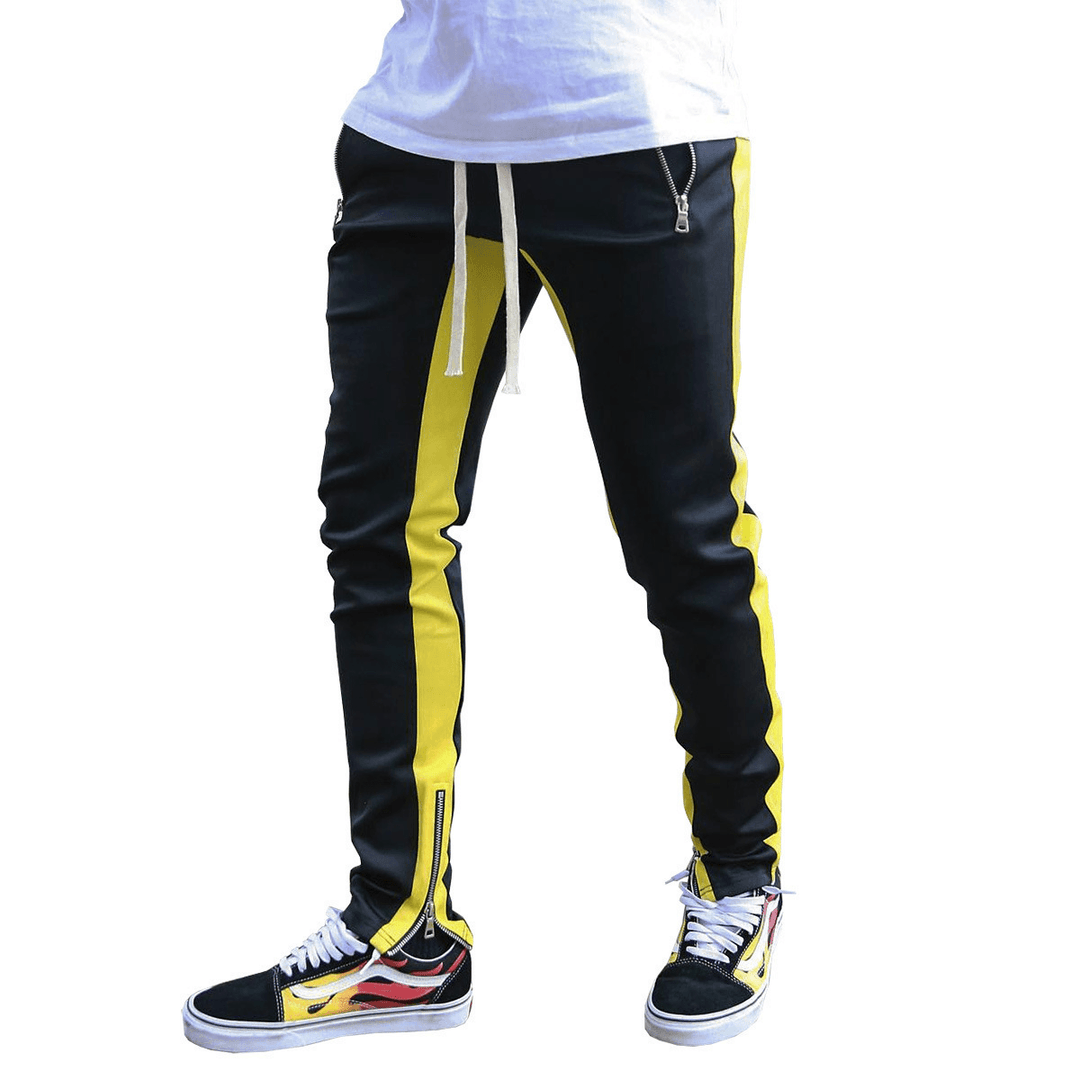 Men'S Strappy Trousers Trousers Zippered Sports Trousers - MRSLM