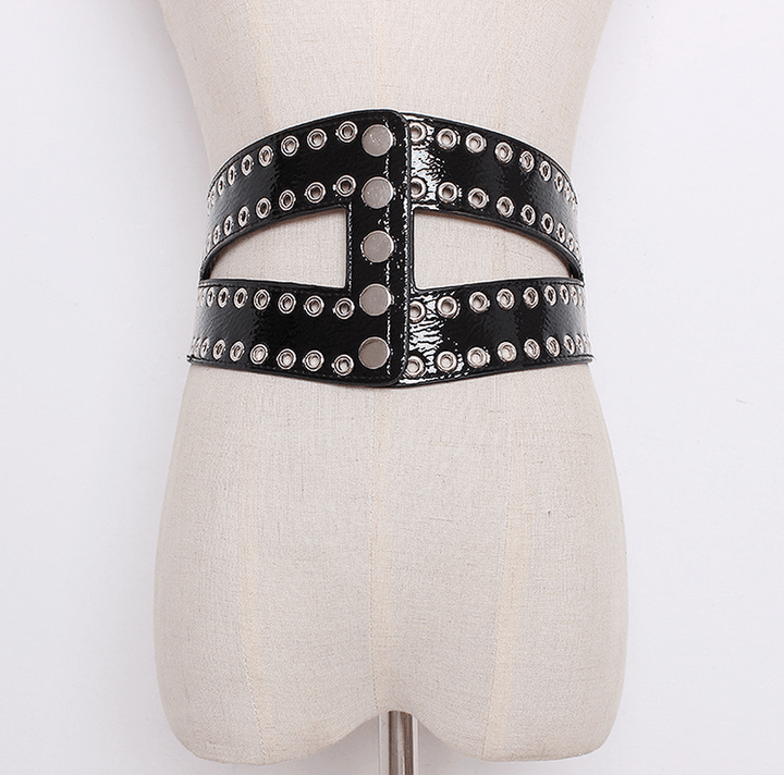 Flowing Eye Rivet Elastic Elastic Waistband Female Decoration - MRSLM