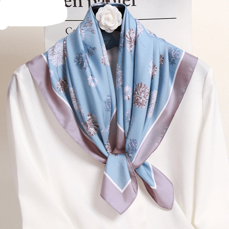 New Spring Silk Scarf Small Square Scarf Hangzhou Silk Thin Scarf - MRSLM