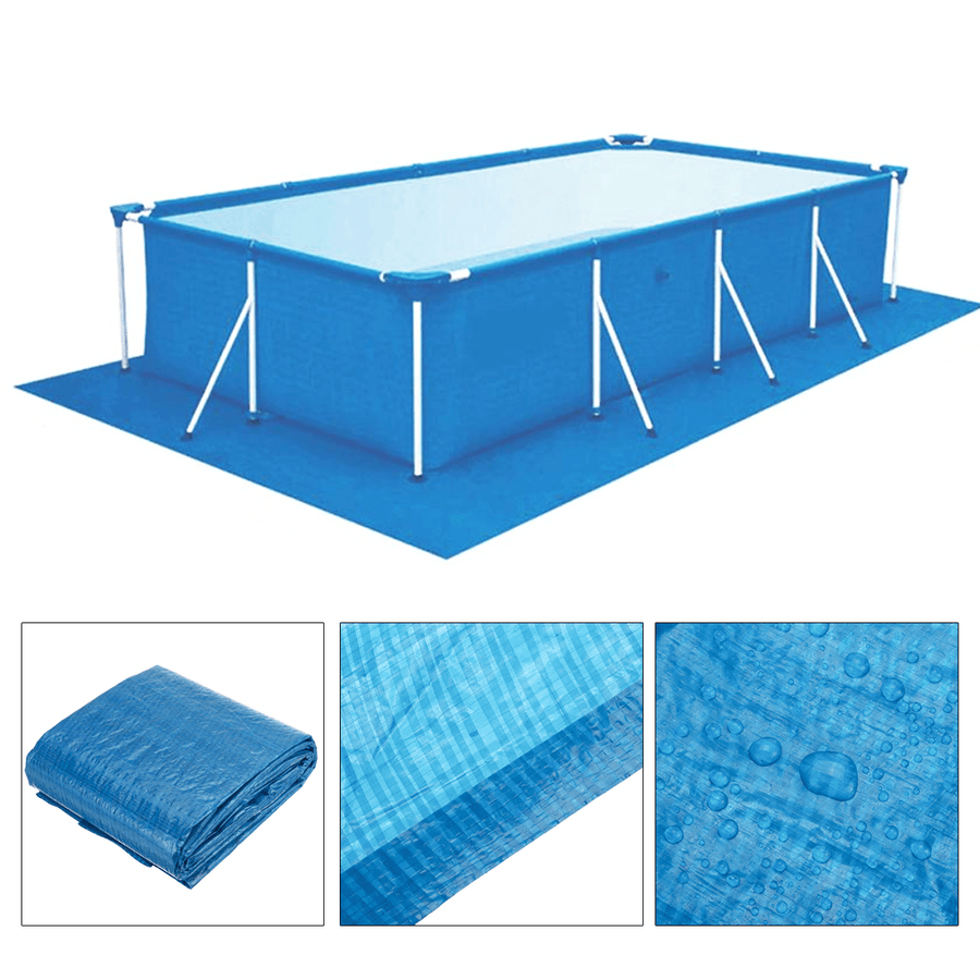 Large Size Swimming Pool Square Ground Cloth Lip Cover Dustproof Floor Cloth Mat Cover for Outdoor Villa Garden Pool - MRSLM
