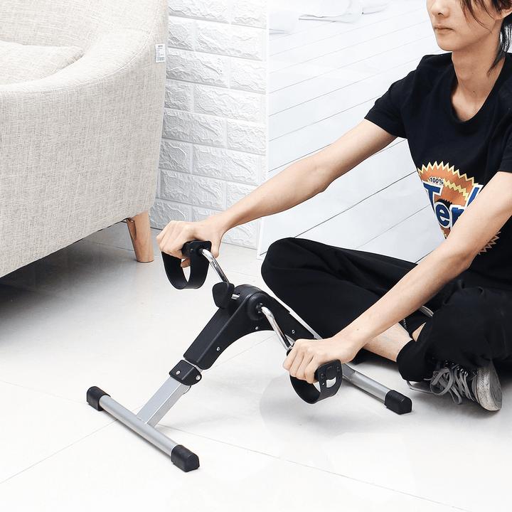 Mini Exercise Fitness Bike Tools Leg Beauty Trainer Pedal Machine Old Man Limb Rehabilitation Leg Hand Training Equipment with Digital Counting - MRSLM