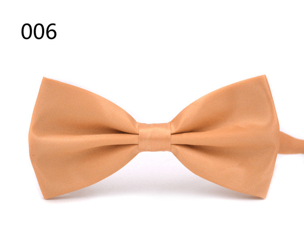 Bright Casual Men'S Solid Color Bow Tie - MRSLM