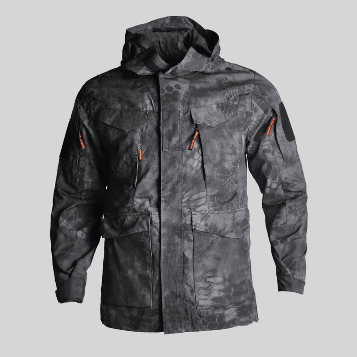 Tactical Windbreaker Mid-Length Men'S Jacket Waterproof - MRSLM