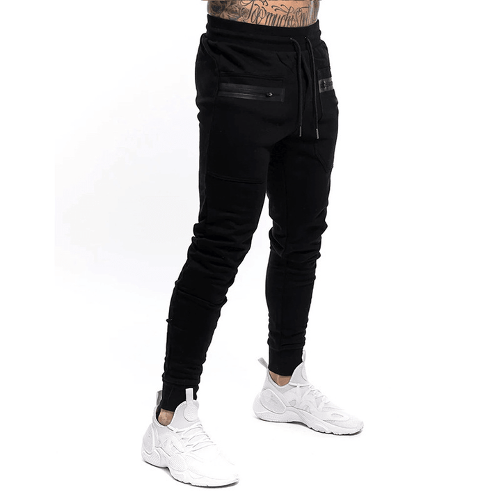 Drawstring Elastic Fashion Casual Sports Trousers - MRSLM