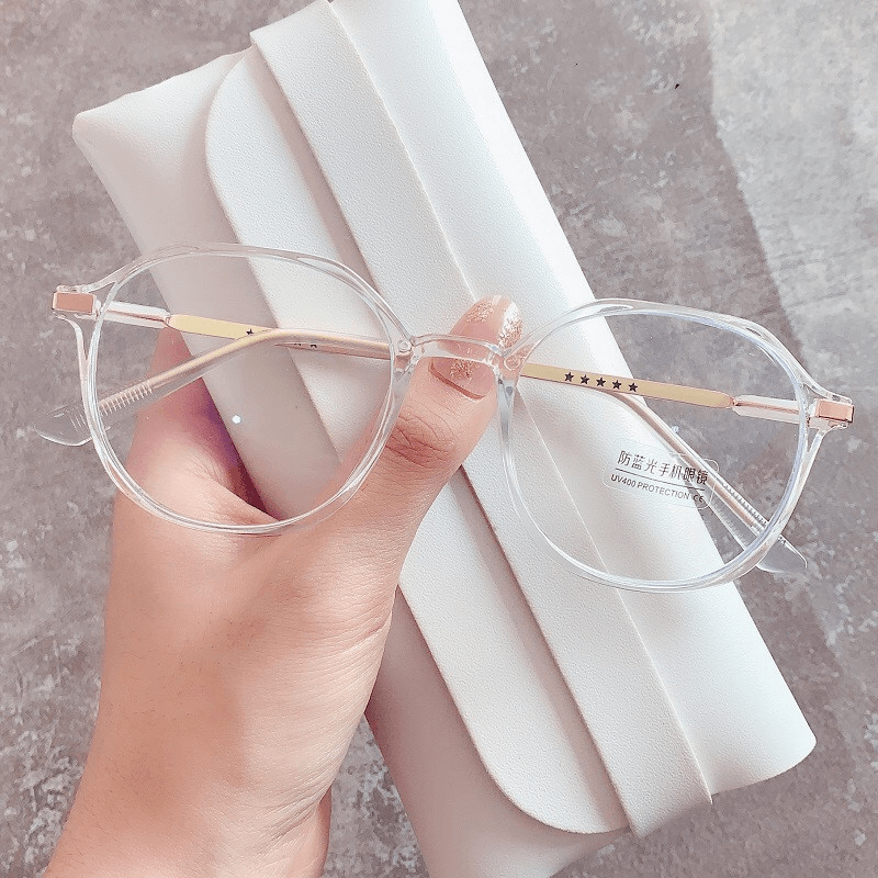 irregular round frame glasses, view 3 - MRSLM
