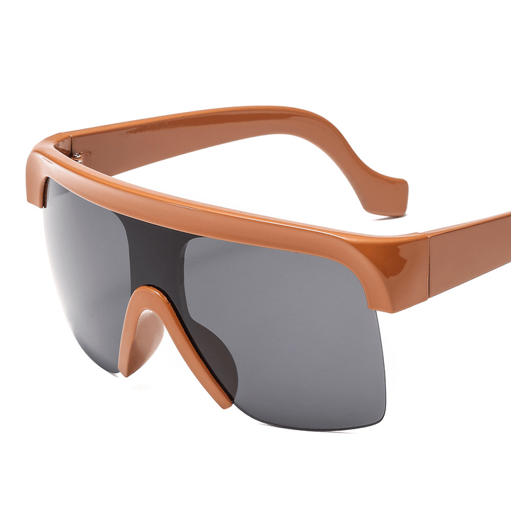 Modern Retro Big Box Flat Top Sunglasses - MRSLM