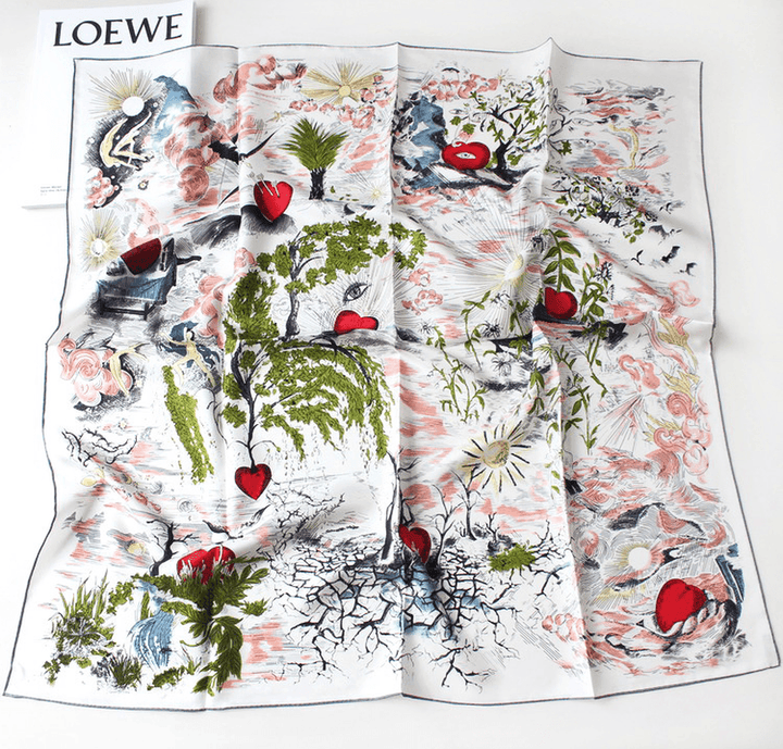 Sweet Temperament Silk Scarf Women - MRSLM