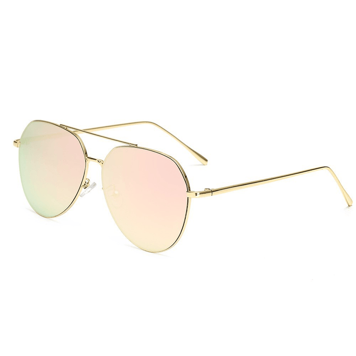 Men Metal Pilot Sunglasses Women Polarized Aviator Eyewear - MRSLM