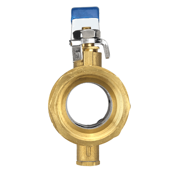 TMOK 1" 1-1/4" Manual Internal Threaded Brass Temperature Gauge Ball Valves for Thermometer - MRSLM