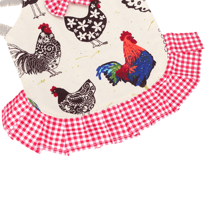 Chicken Hen Figure Saddle Apron Feather Wing Back Cotton Warm Jacket Protection Aprons - MRSLM