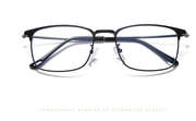 men's business full-frame flat glasses, view 3 - MRSLM
