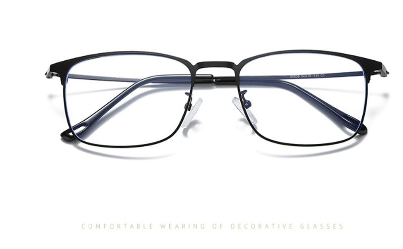men's business full-frame flat glasses, view 3 - MRSLM