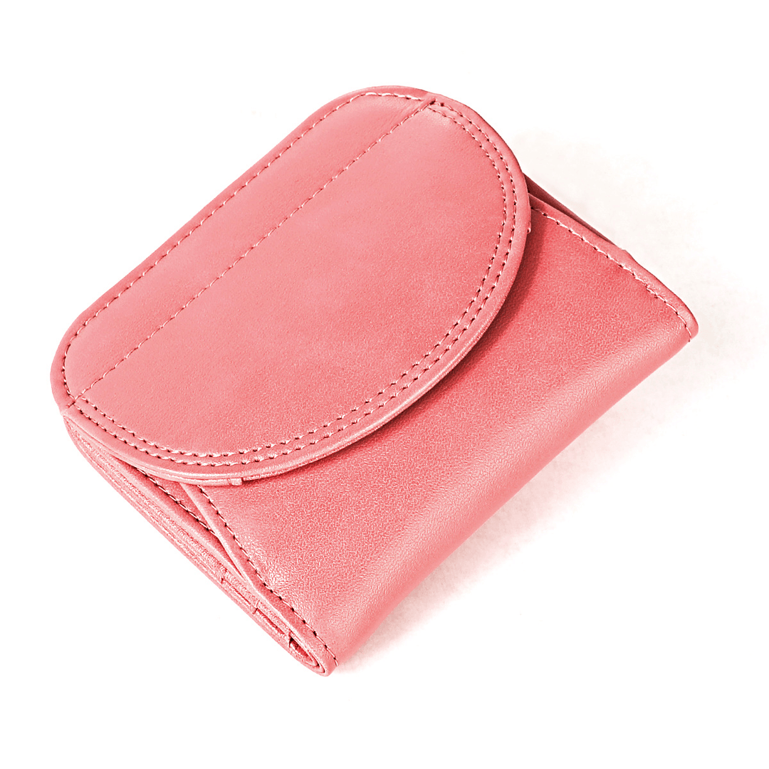 Women Genuine Leather RFID Blocking Wallet Coin Bag Protective Wallet - MRSLM