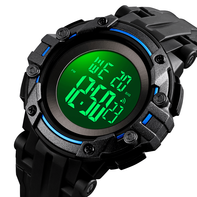 SKMEI 1545 Alarm Chronograph Luminous 5ATM Military Style Sports Men Watch Digital Watch - MRSLM