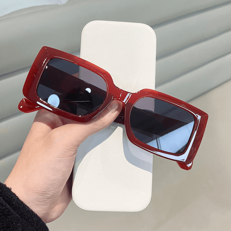 rectangular tinted sunglasses, view 3 - MRSLM
