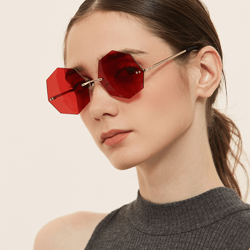 Women'S Polygonal Frameless Sunglasses - MRSLM