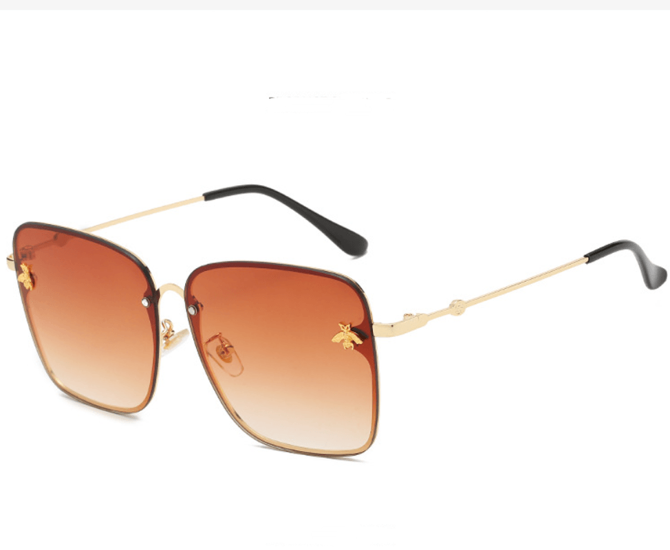 Women'S European and American Bee Square Sunglasses - MRSLM