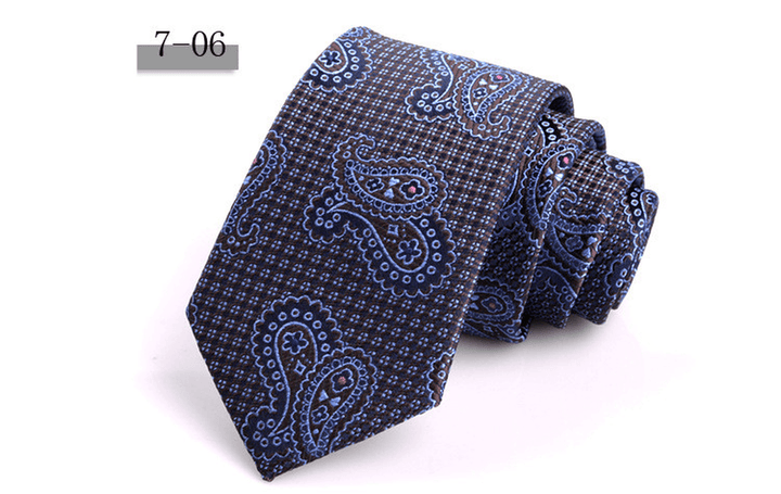 New Men'S 7Cm Striped Business Formal Tie - MRSLM