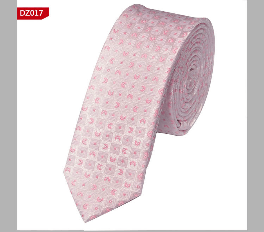 British Style Polyester Yarn Dyed Male 5Cm Narrow Tie - MRSLM