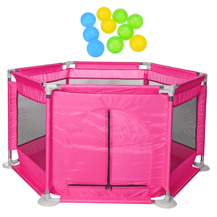 Kids Furniture Playpen Set Children Toys Swimming Pool Safety Barriers Babys Playground Ball Park with 20 Pcs Colorful Balls for 0-6 Years - MRSLM