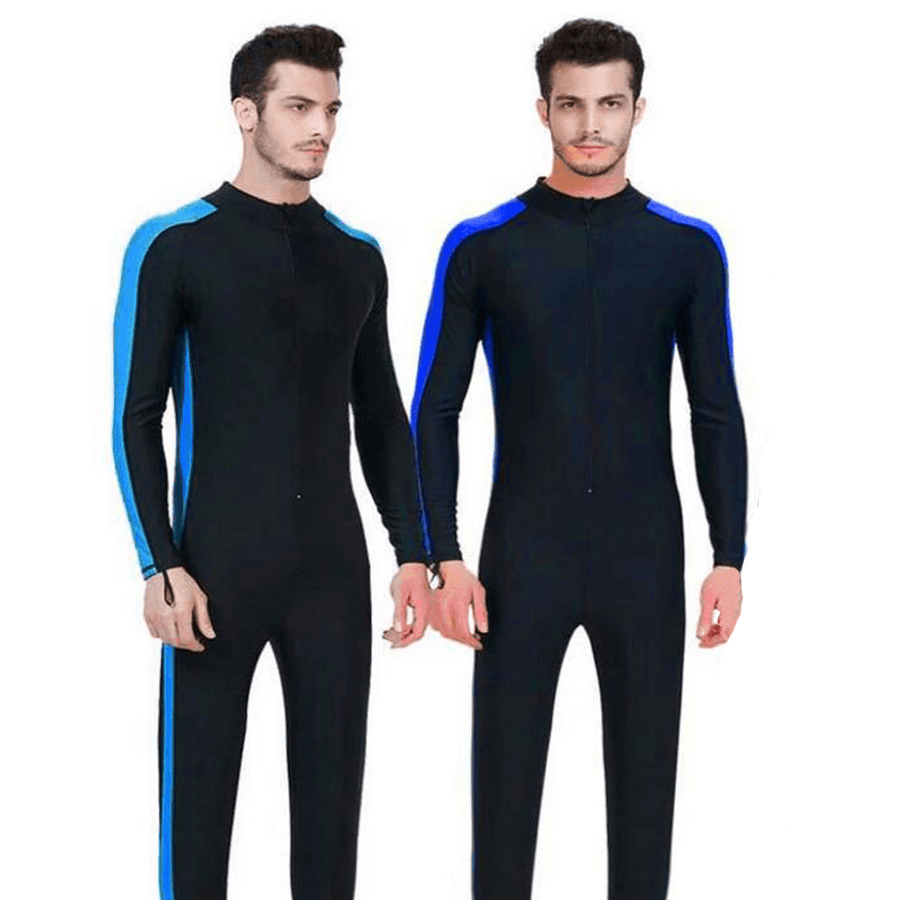 Men Full Body Lightweight Wetsuit Diving Snorkeling Surfing Swim Scuba Suit Jumpsuit Long Sleeves - MRSLM